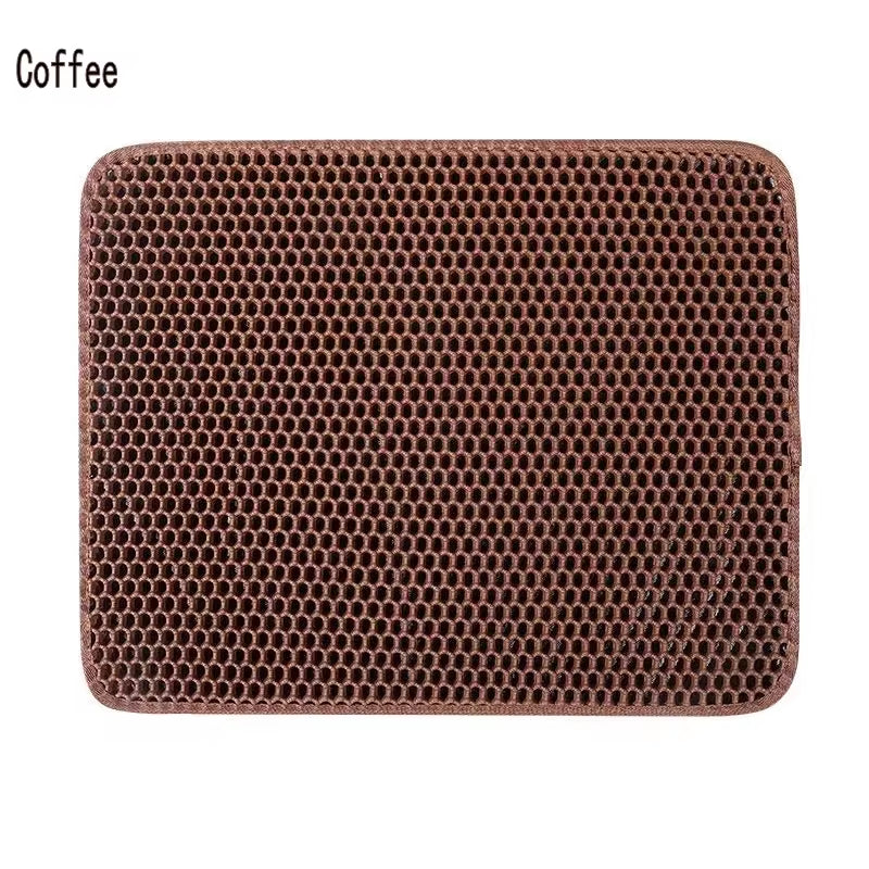Cat Litter Mat Double Layer Pet Litter Box Waterproof Pet Mat Non-Slip Sand Cat Pad Washable Bed Mat Clean Pad Products cat products