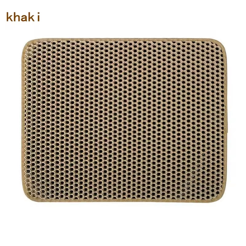 Cat Litter Mat Double Layer Pet Litter Box Waterproof Pet Mat Non-Slip Sand Cat Pad Washable Bed Mat Clean Pad Products cat products