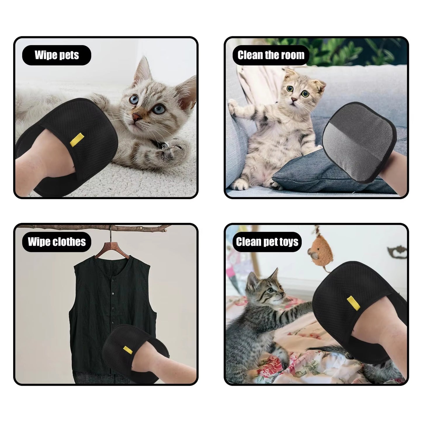 Static Hair Removal Gloves – Clean Pets & Carpets Fast!