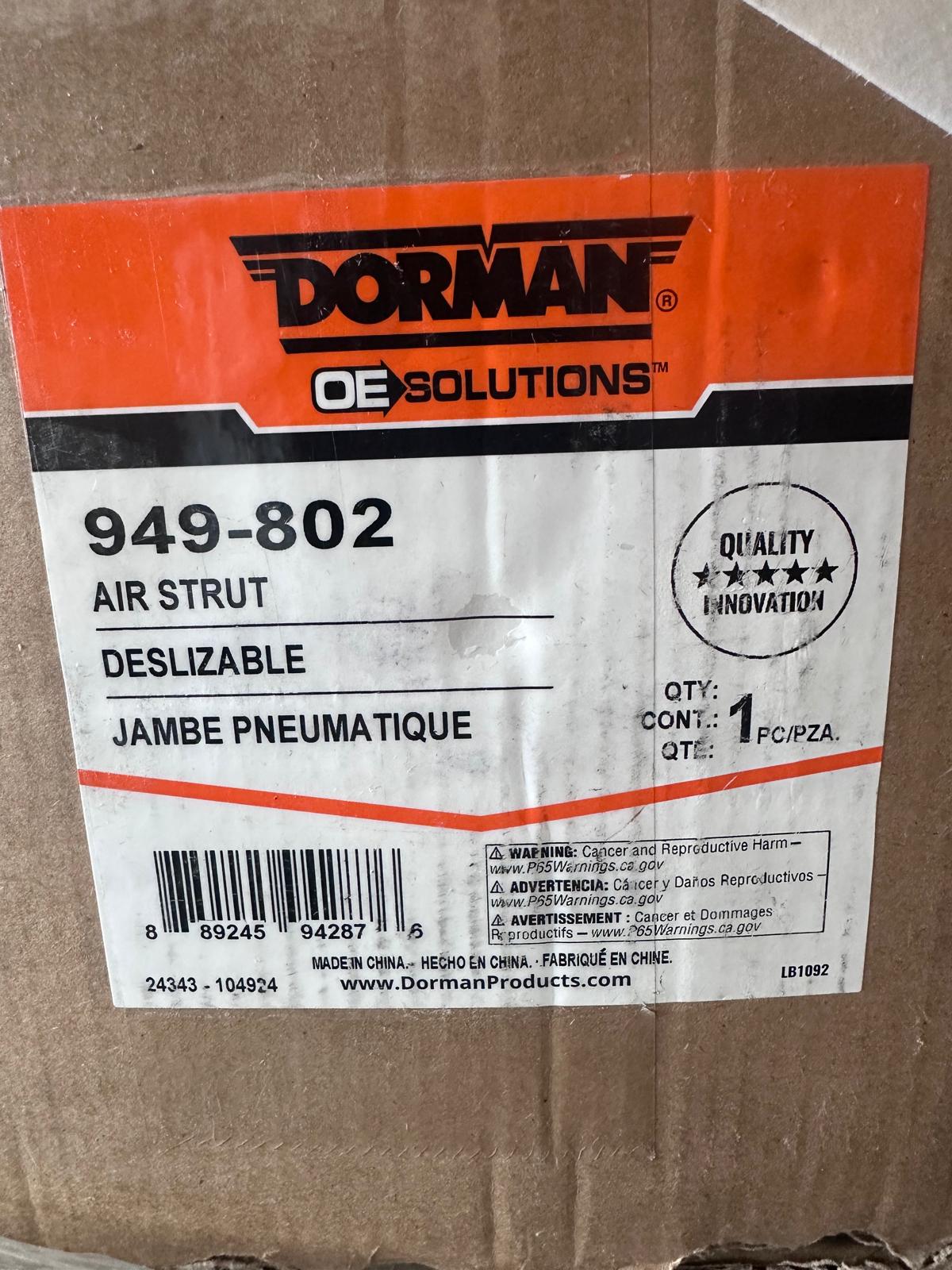 Dorman 949-802 Front Passenger Side Air Suspension Strut for Mercedes-Benz Select Models