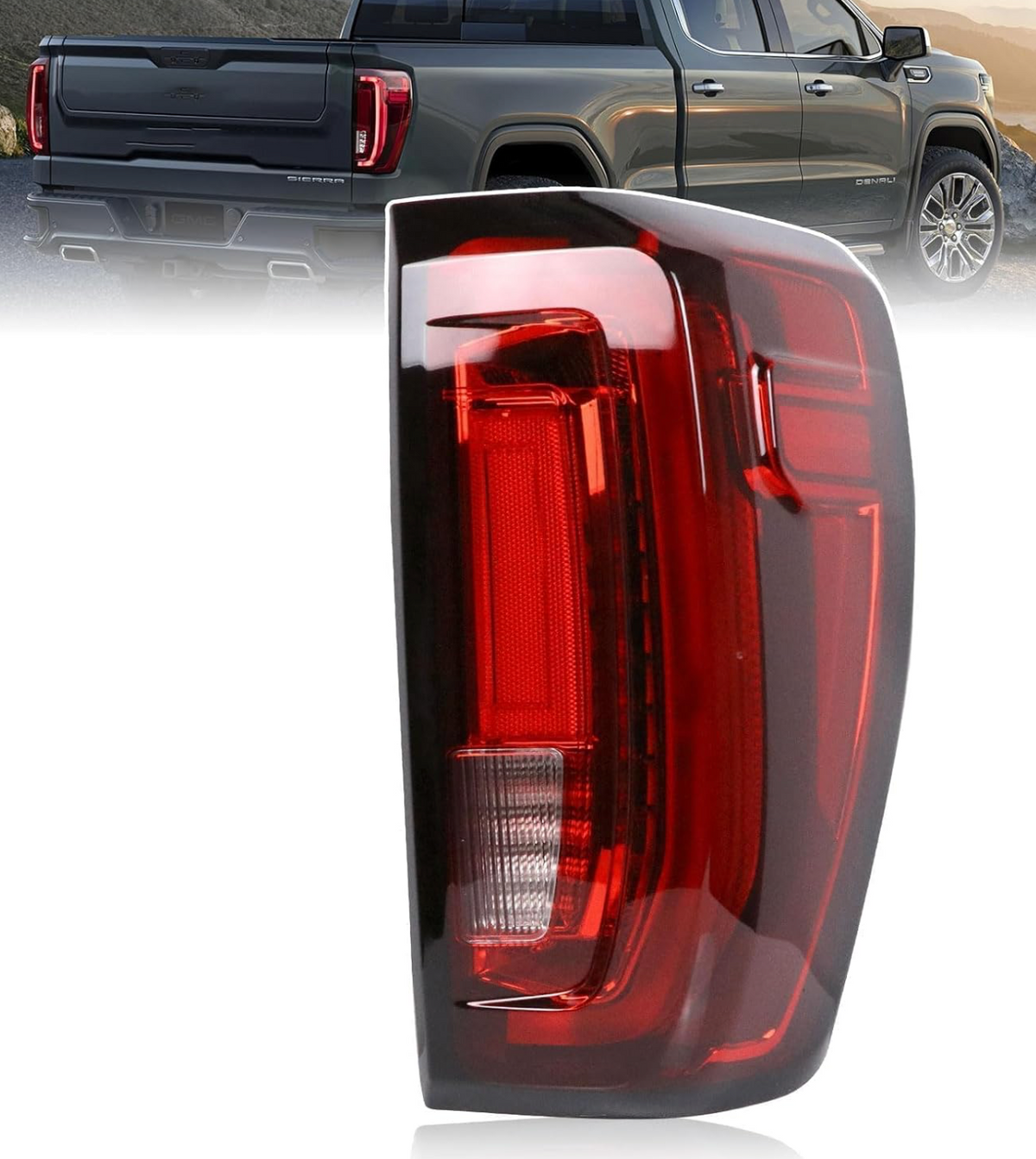 LED Tail Lights Right/Passenger Side GMC Sierra 1500/2500 HD/3500 HD 2019-2024