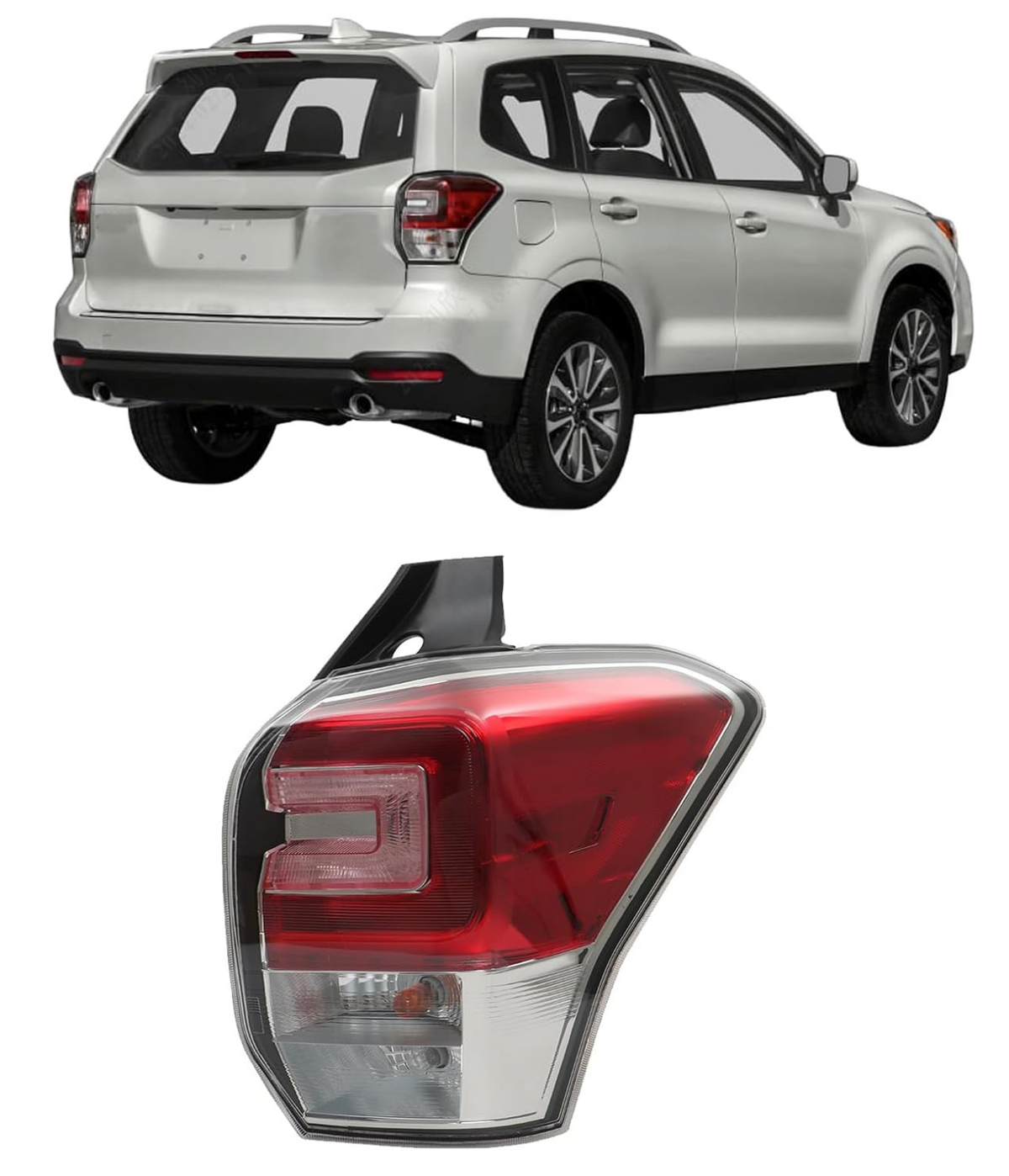 Tail Light Assembly for Subaru Forester 2017–2018 Right/Passenger Side
