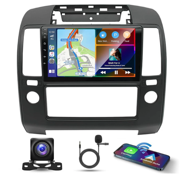 Car Stereo Nissan Navara 2006-2012 CarPlay Android Auto 9 Inch HD Touchscreen