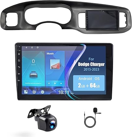 9" Car Stereo for Dodge Charger 2015-2023 Wireless CarPlay/Android Auto 2+64G