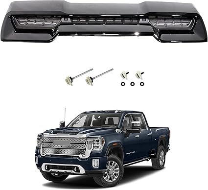Front Hood Vent Trim for Sierra 2500HD/3500HD 2020-2023 Black