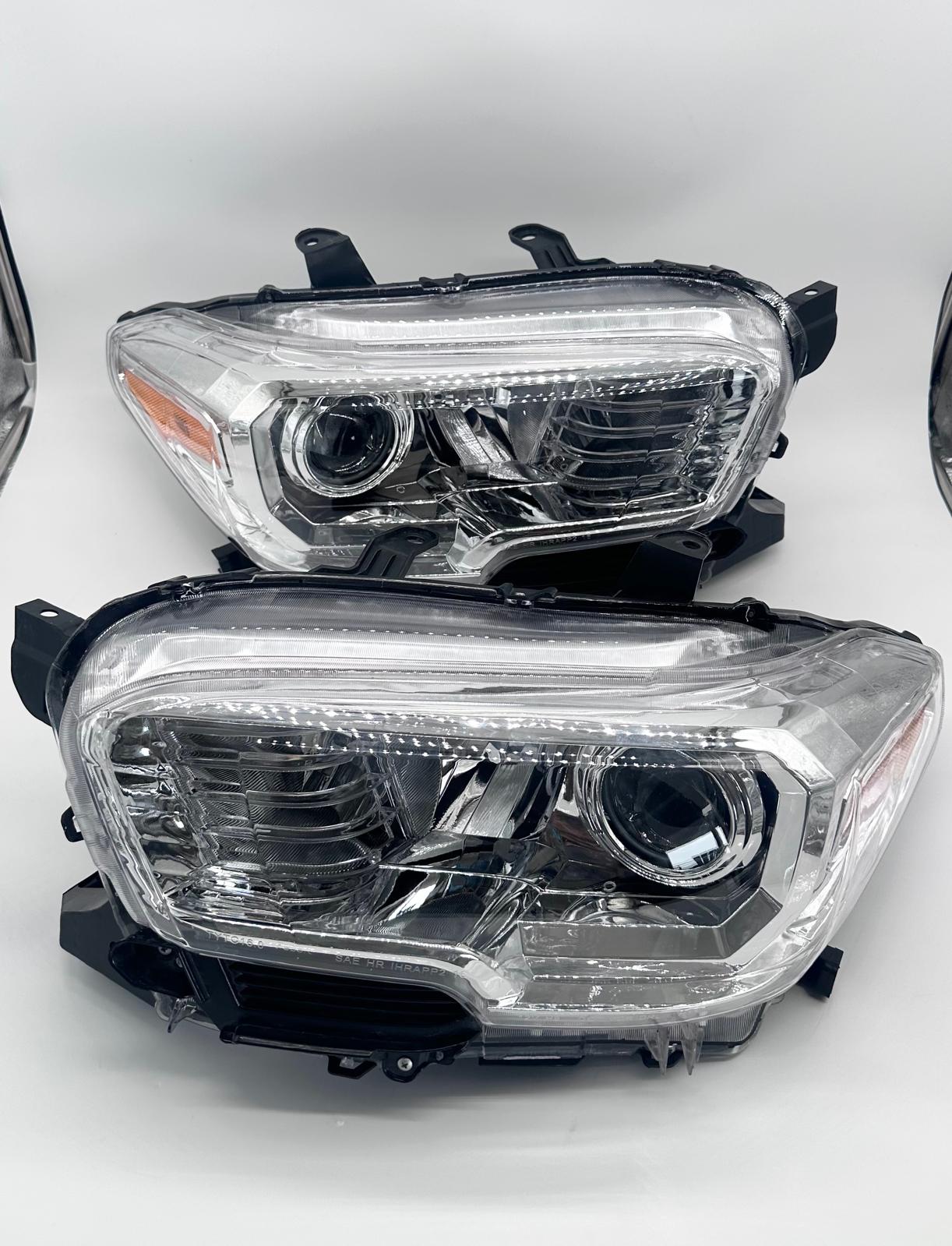 Headlight Assembly Set for Toyota Tacoma 2016-2023 Factory Halogen Models 2PCS