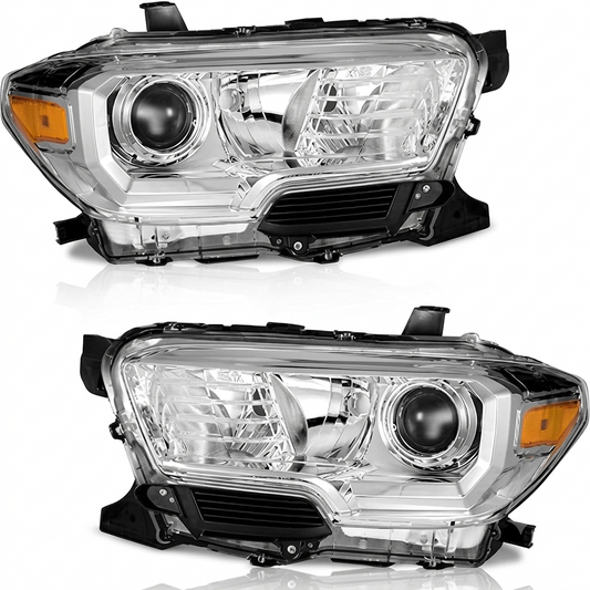 Headlight Assembly Set for Toyota Tacoma 2016-2023 Factory Halogen Models 2PCS