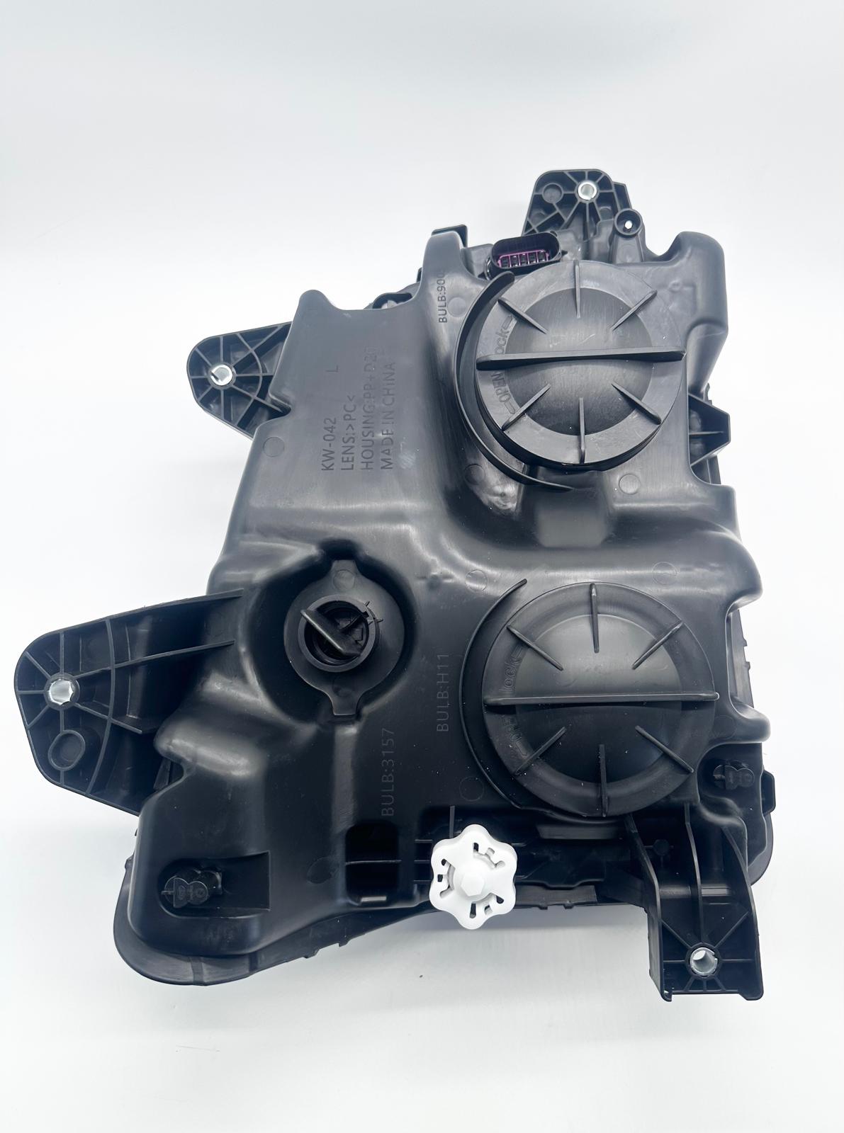 Headlight Assembly Left Driver Side for Kenworth T880 2014-2023 Black