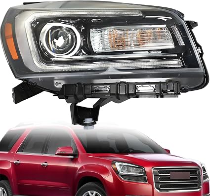 Headlight Assembly Right Passenger Side for GMC Acadia 2013-2016 Halogen