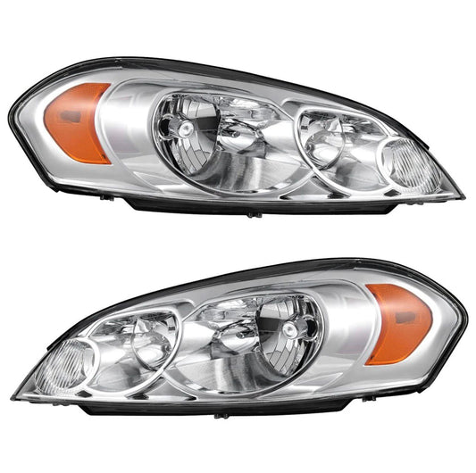 Headlights Assembly Pair for Chevy Impala 2006-2016 & Monte Carlo 2006-2007 Left/Right Side