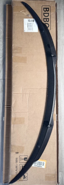 Rear Spoiler for Tesla Model 3 2024 2025 Carbon Fiber Look-Dark Knight Style