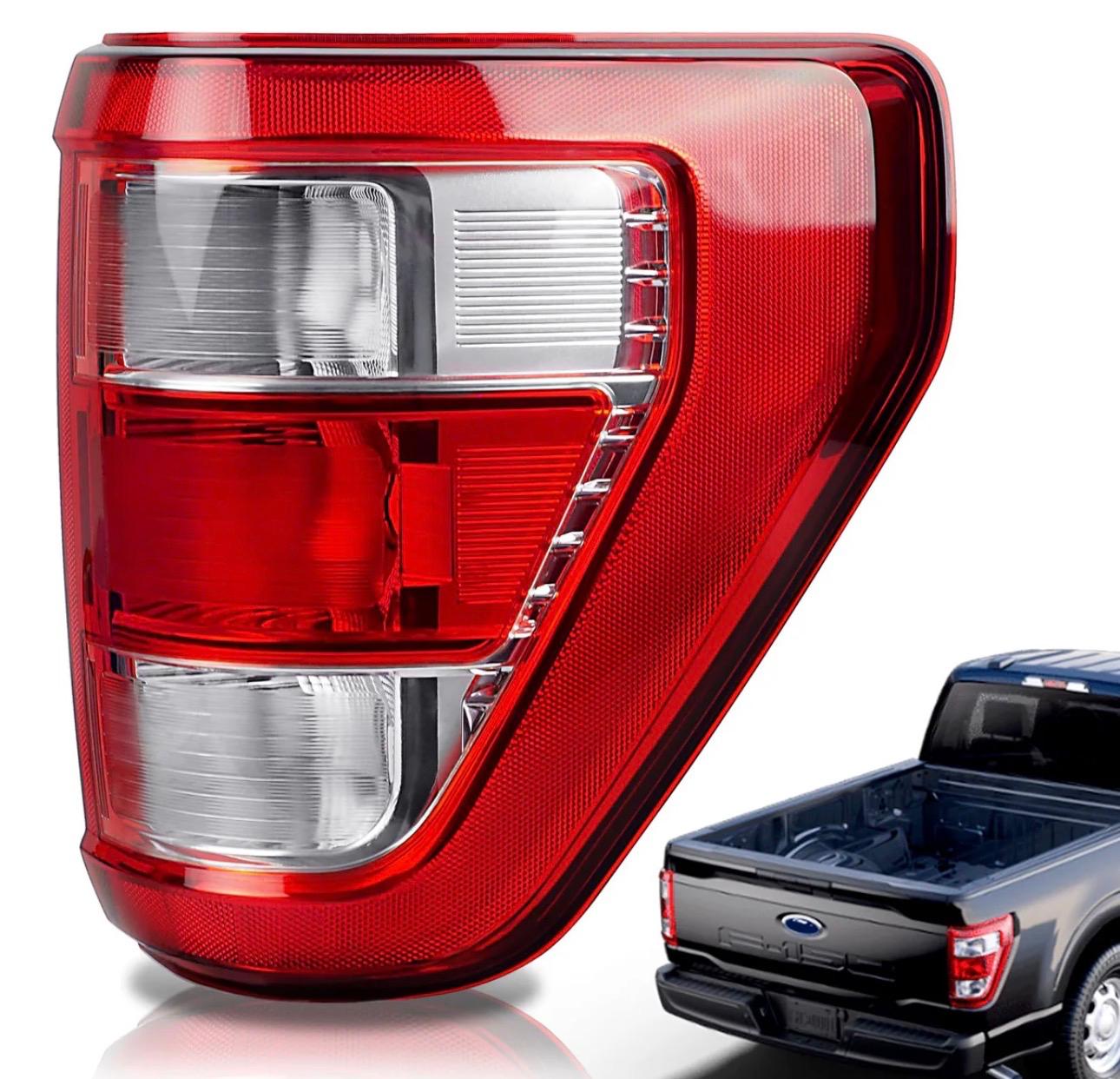 Tail Light Assembly Right Passenger Side for Ford F-150 XL/STX 2021-2023 w/Bulbs