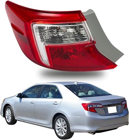 Tail Light Assembly Left Driver Side for Toyota Camry 2012-2014 Rear Lamp